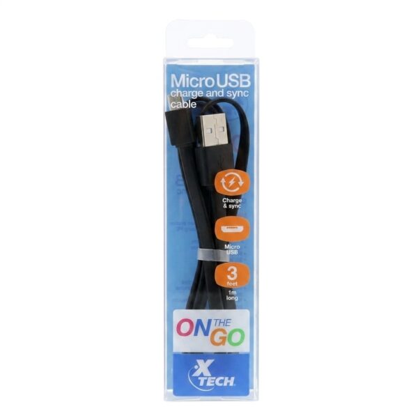 cable usb xtech Cable de Carga y Datos X-Tech Usb a Micro Usb.