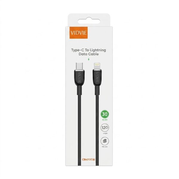 cable vidvie lightning Cable de Datos Tipo Usb-C a Lightning Vidvie.